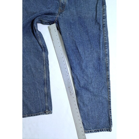 Vintage Levis 545 Jeans Mens 38x31 Blue Denim Pants Loose Fit Brown Tag - Picture 9 of 9